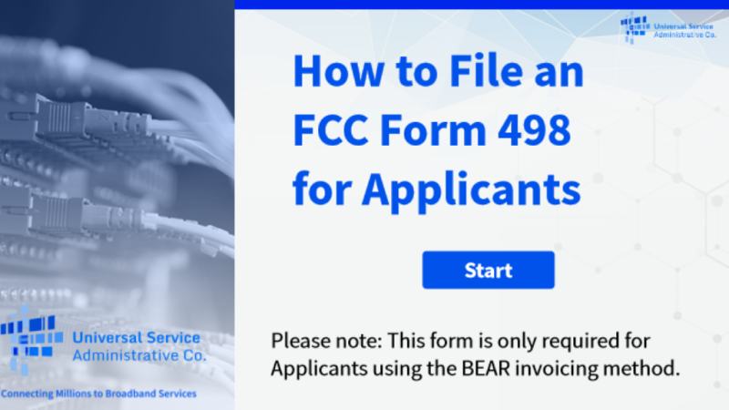 FCC Form 498 How to File an FCC Form 498 for Applicants