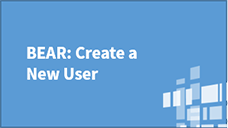 E-Rate System Consolidation BEAR Create a New User