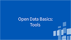 Open Data Platform Open Data Basics and Tools