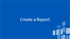 Open Data Platform Create a Report