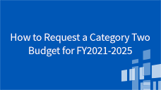 EPC Administrative Window Request a C2 Replacement Budget