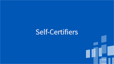 54.314 Online Certification Self-Certifiers 
