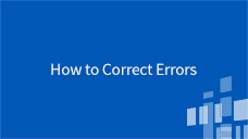 National Verifier (NV) How to Correct Errors
