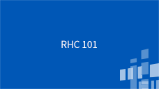 Getting Started RHC 101