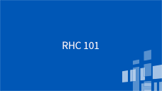 Rural Health Care RHC 101